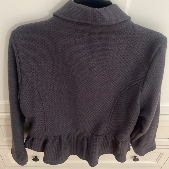 Decree Jacket Blazer Ruffle Basketweave in Gray Size XL Juniors - Picture 5 of 13